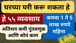 Read more about the article ५५ घरगुती व्यवसायांची यादी [ कमी गुंतवणुकीत करा तुफान कमाई ] | 55 Home Business Ideas In Marathi [ Highly Profitable ]